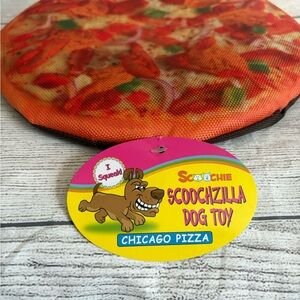 Scoochie Scoochzilla Dog Toy - Chicago Pizza